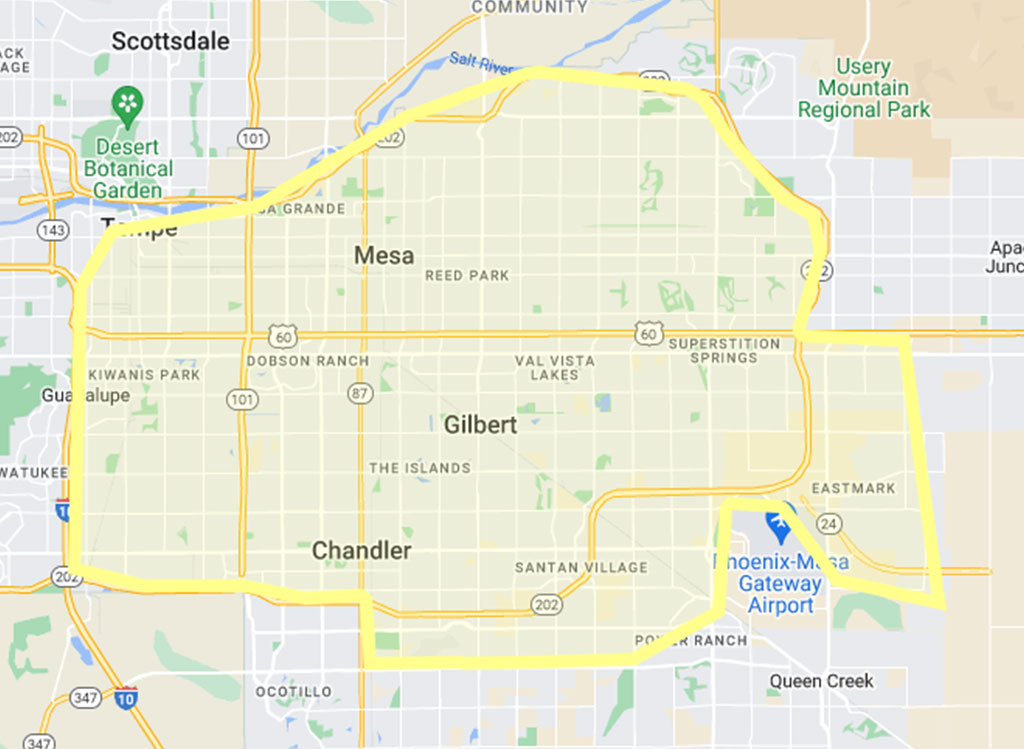 East Valley Map
